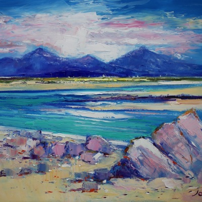 A pink eveninglight South Uist 24x30